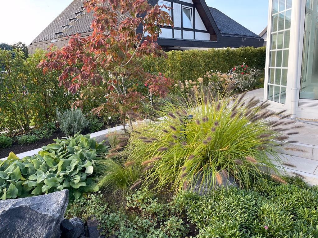 Gartenneugestaltung mit Frankenschotter in Andernach – Stefan Keiser Gartengestaltung
