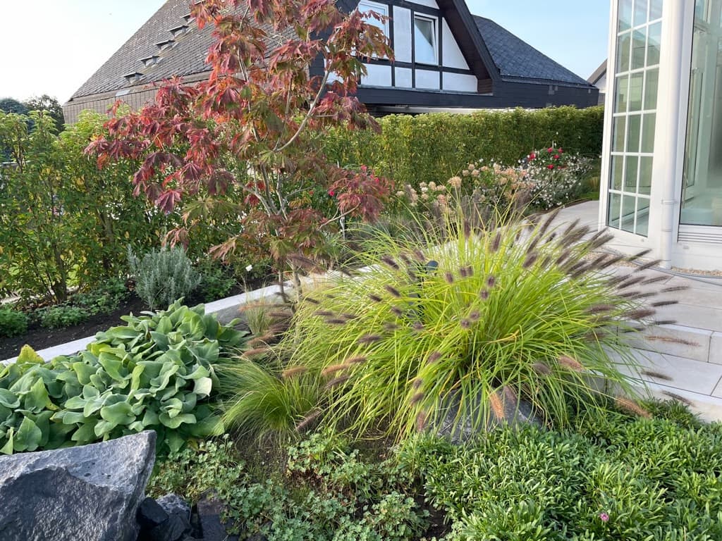 Gartenneugestaltung mit Frankenschotter in Andernach