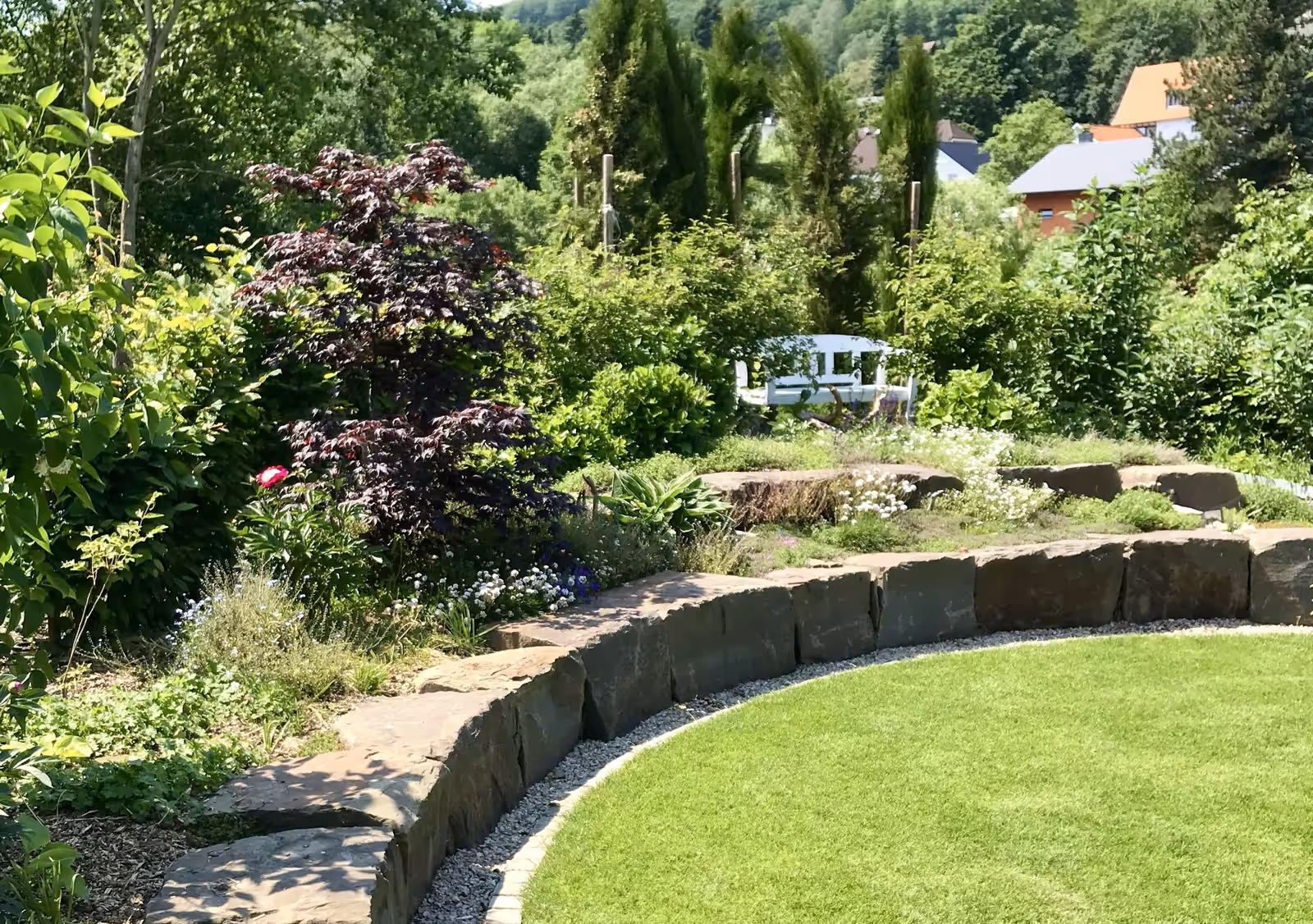 Natursteinmauern – Beispielbild 4 – Stefan Keiser Gartengestaltung